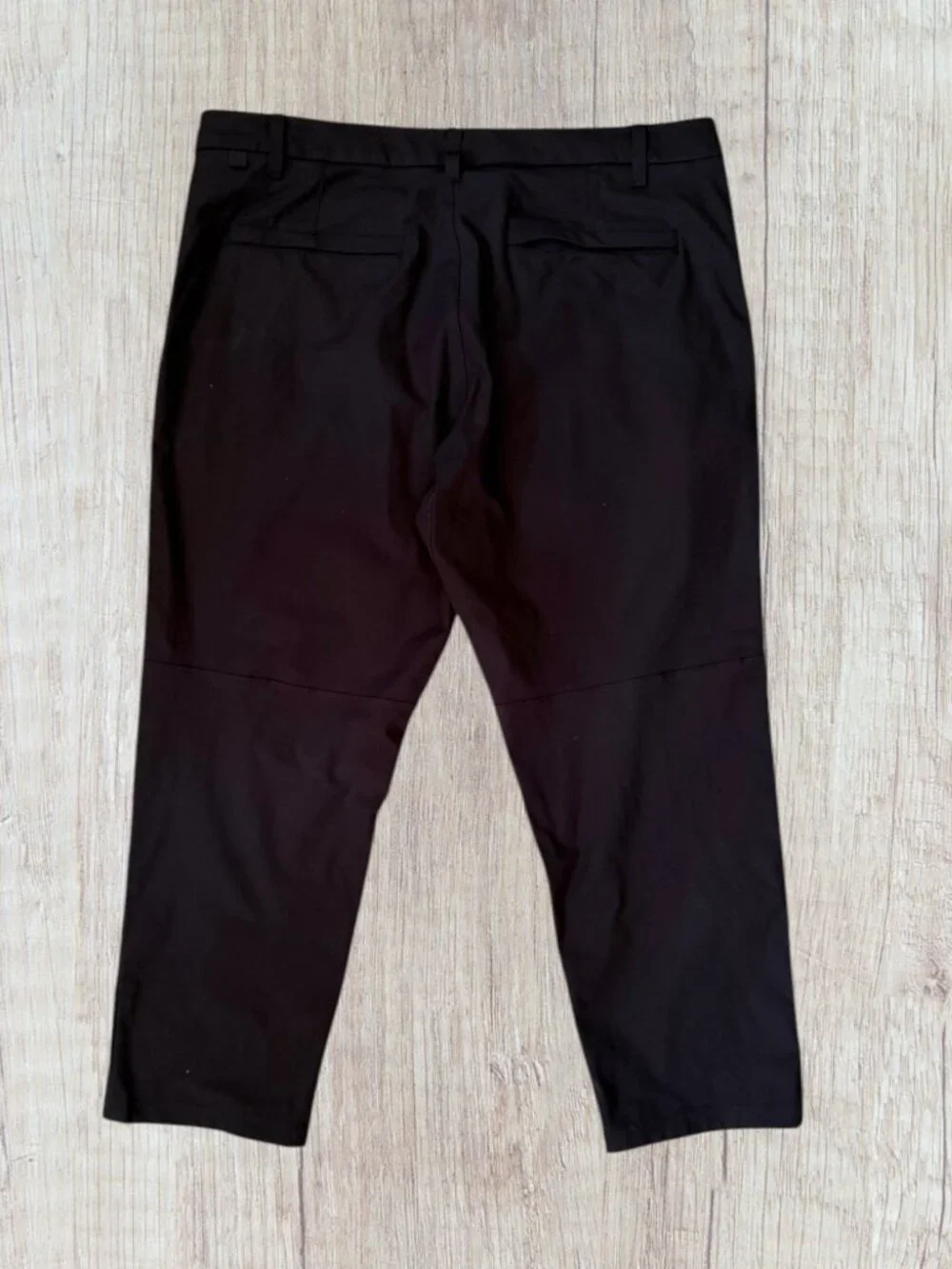 Lululemon ABC Commission Pants Black Mens 38 Short Stretch Golf Travel Casual